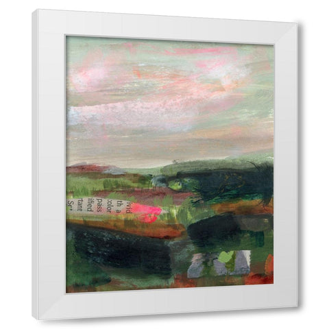 Open Roads II White Modern Wood Framed Art Print by Quin, Marabeth