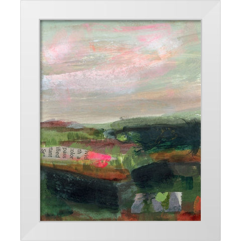 Open Roads II White Modern Wood Framed Art Print by Quin, Marabeth