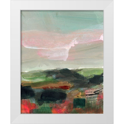 Open Roads III White Modern Wood Framed Art Print by Quin, Marabeth