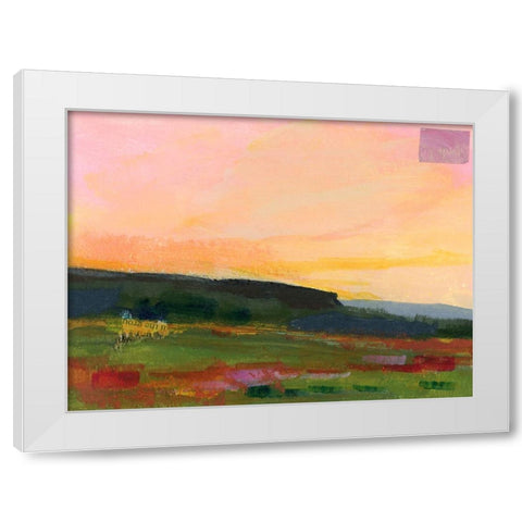 The Western Sky II White Modern Wood Framed Art Print by Quin, Marabeth