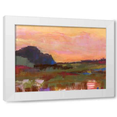 The Western Sky IV White Modern Wood Framed Art Print by Quin, Marabeth