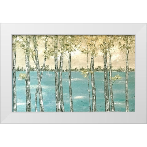 Last Summer White Modern Wood Framed Art Print by Reynolds, Jade