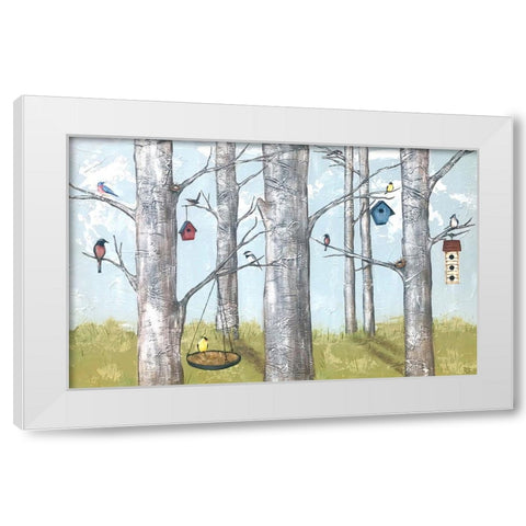 The Hood White Modern Wood Framed Art Print by Reynolds, Jade