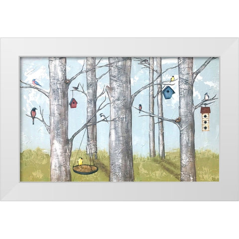 The Hood White Modern Wood Framed Art Print by Reynolds, Jade
