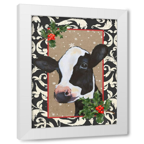 County Christmas Farm I White Modern Wood Framed Art Print by Reynolds, Jade