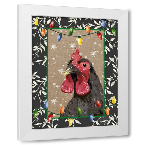 County Christmas Farm IV White Modern Wood Framed Art Print by Reynolds, Jade