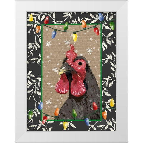 County Christmas Farm IV White Modern Wood Framed Art Print by Reynolds, Jade