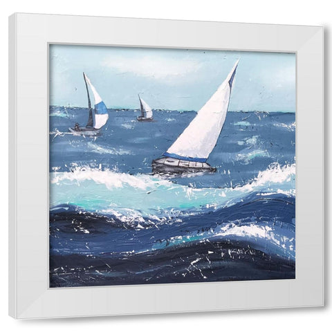 Final Sailing  I White Modern Wood Framed Art Print by Reynolds, Jade