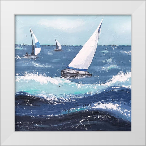 Final Sailing  I White Modern Wood Framed Art Print by Reynolds, Jade