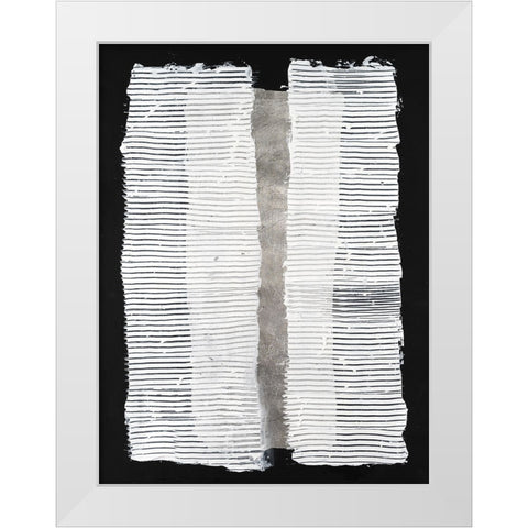 White Pillars II White Modern Wood Framed Art Print by Willett, Michael
