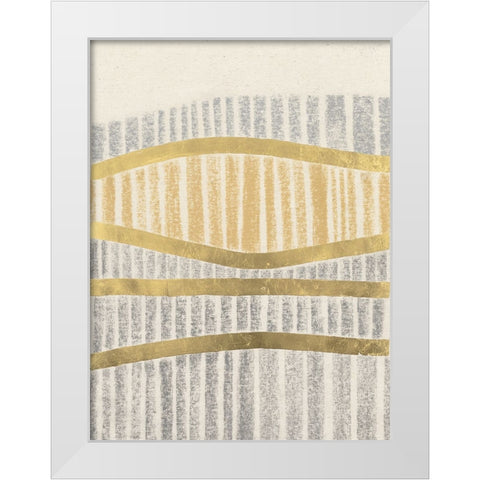 Pasture Bales I White Modern Wood Framed Art Print by Lam, Vanna
