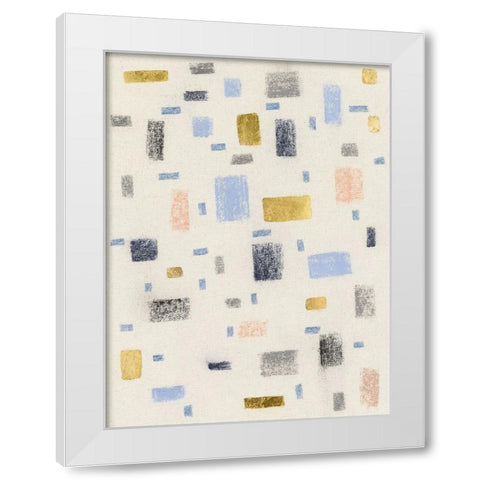 Free Blocks I White Modern Wood Framed Art Print by Lam, Vanna