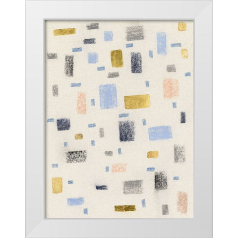 Free Blocks I White Modern Wood Framed Art Print by Lam, Vanna