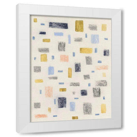 Free Blocks II White Modern Wood Framed Art Print by Lam, Vanna