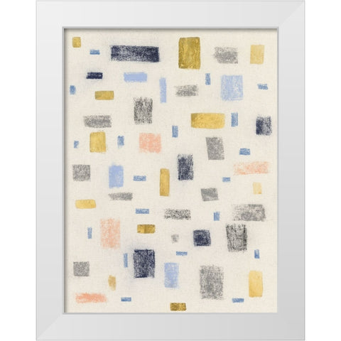 Free Blocks II White Modern Wood Framed Art Print by Lam, Vanna
