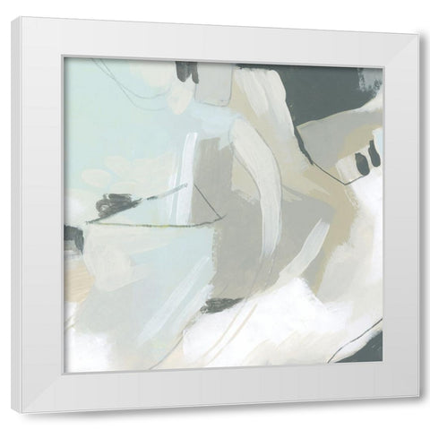 Shadow Cycle I White Modern Wood Framed Art Print by Vess, June Erica