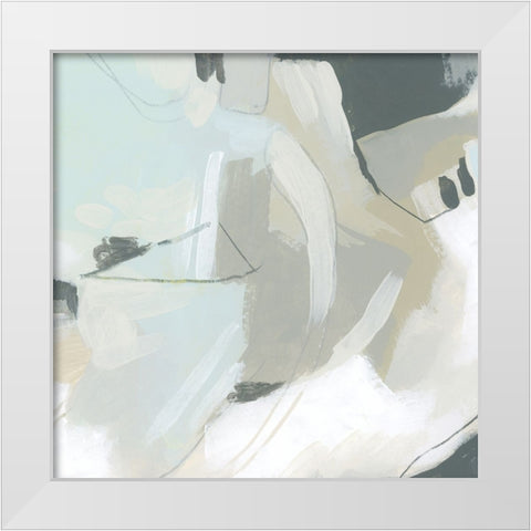 Shadow Cycle I White Modern Wood Framed Art Print by Vess, June Erica