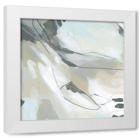 Shadow Cycle III White Modern Wood Framed Art Print by Vess, June Erica