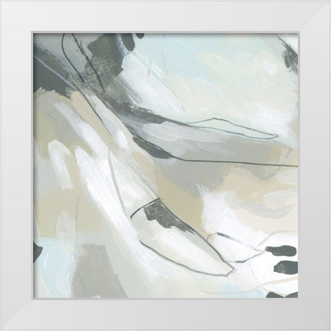 Shadow Cycle III White Modern Wood Framed Art Print by Vess, June Erica