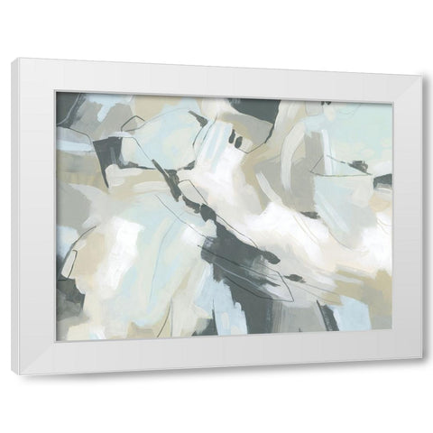 Shadow Cycle V White Modern Wood Framed Art Print by Vess, June Erica