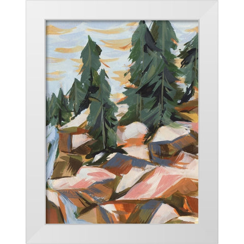 Forest Scape II White Modern Wood Framed Art Print by Wang, Melissa