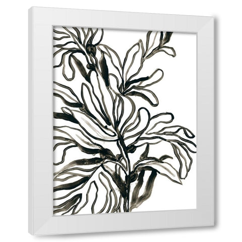 Kelp Contour II White Modern Wood Framed Art Print by Vess, June Erica
