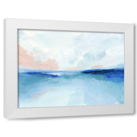 Sun Swell II White Modern Wood Framed Art Print by Barnes, Victoria