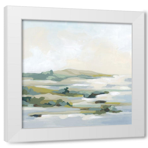 Deciduous Coast I White Modern Wood Framed Art Print by Vess, June Erica