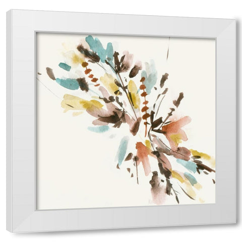 Harvest Bouquet I White Modern Wood Framed Art Print by Wang, Melissa