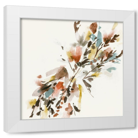 Harvest Bouquet II White Modern Wood Framed Art Print by Wang, Melissa