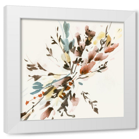 Harvest Bouquet IV White Modern Wood Framed Art Print by Wang, Melissa