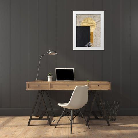Adorned Geometric I White Modern Wood Framed Art Print by Willett, Michael