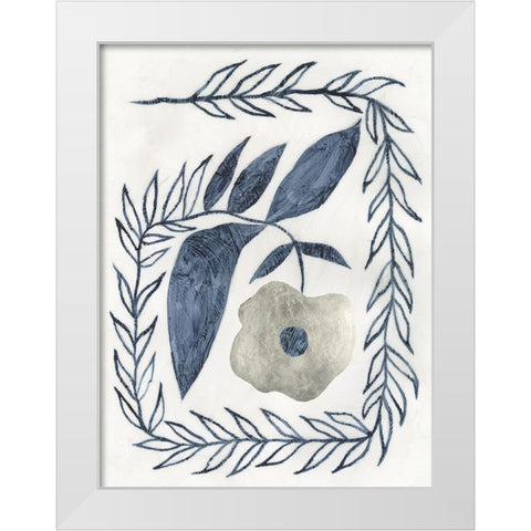 Royal Corolla I White Modern Wood Framed Art Print by Lam, Vanna