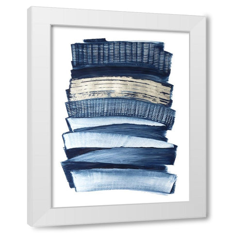Lineups I White Modern Wood Framed Art Print by Lam, Vanna