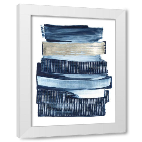 Lineups II White Modern Wood Framed Art Print by Lam, Vanna