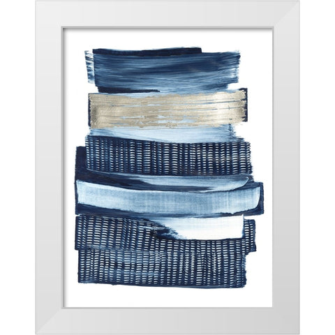 Lineups II White Modern Wood Framed Art Print by Lam, Vanna