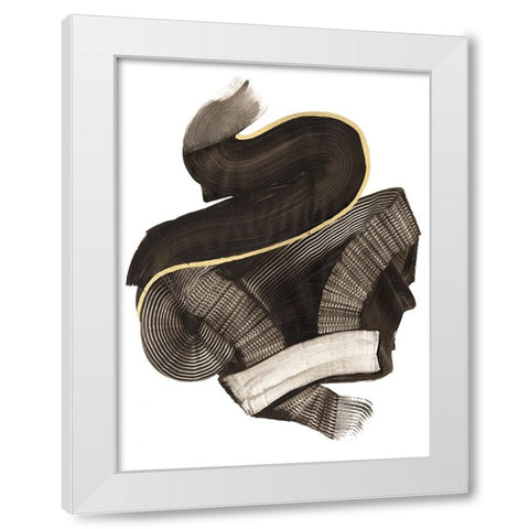 Coiling II White Modern Wood Framed Art Print by Lam, Vanna