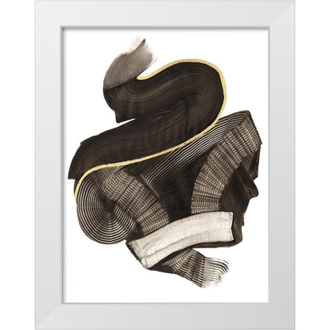 Coiling II White Modern Wood Framed Art Print by Lam, Vanna