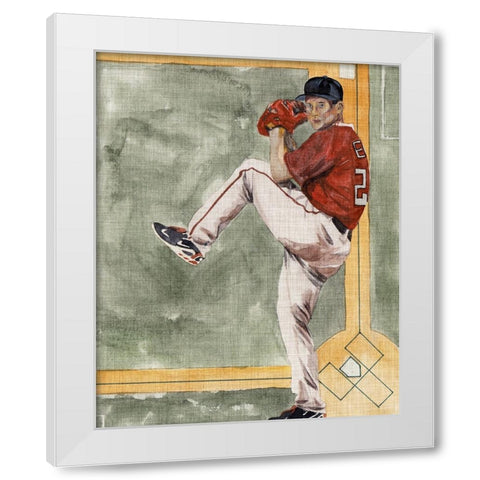 Playing Field II White Modern Wood Framed Art Print by Wang, Melissa