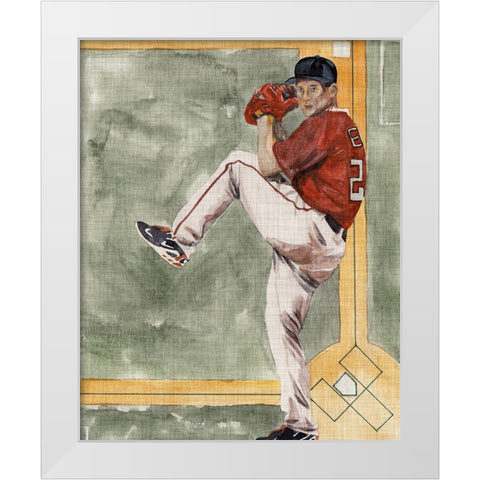 Playing Field II White Modern Wood Framed Art Print by Wang, Melissa