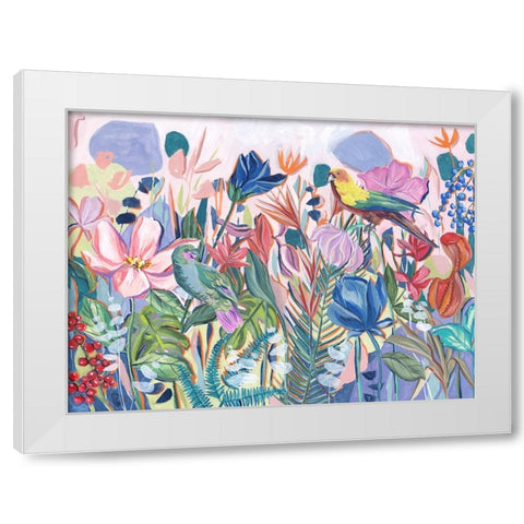 Tropical Paradise Botanica II White Modern Wood Framed Art Print by Wang, Melissa