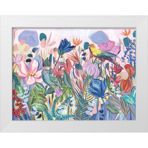 Tropical Paradise Botanica II White Modern Wood Framed Art Print by Wang, Melissa