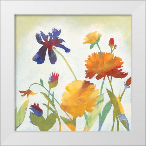 Chelsea Floral II White Modern Wood Framed Art Print by Meagher, Megan