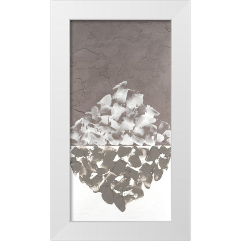 Hued Plaster V White Modern Wood Framed Art Print by Willett, Michael
