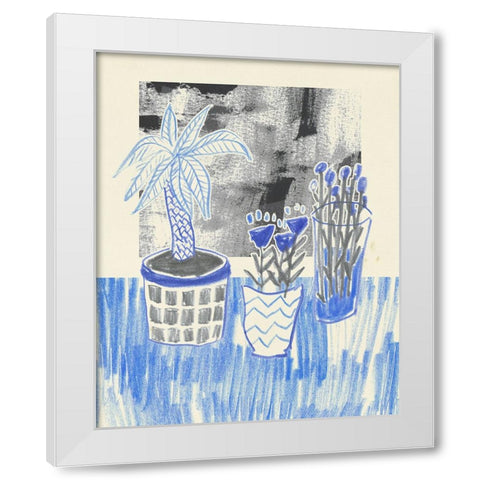 Plant Family II White Modern Wood Framed Art Print by Wang, Melissa