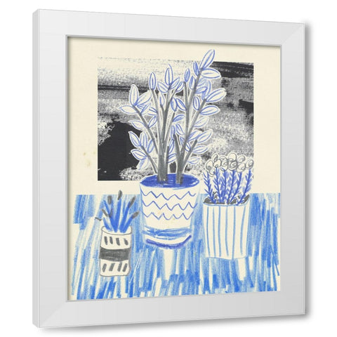 Plant Family III White Modern Wood Framed Art Print by Wang, Melissa