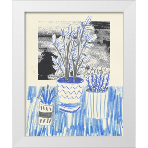 Plant Family III White Modern Wood Framed Art Print by Wang, Melissa