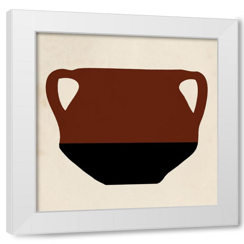 Clay Pot II White Modern Wood Framed Art Print by Saunders, Alonzo