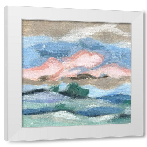 Distant Sky II White Modern Wood Framed Art Print by Wang, Melissa