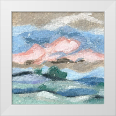 Distant Sky II White Modern Wood Framed Art Print by Wang, Melissa